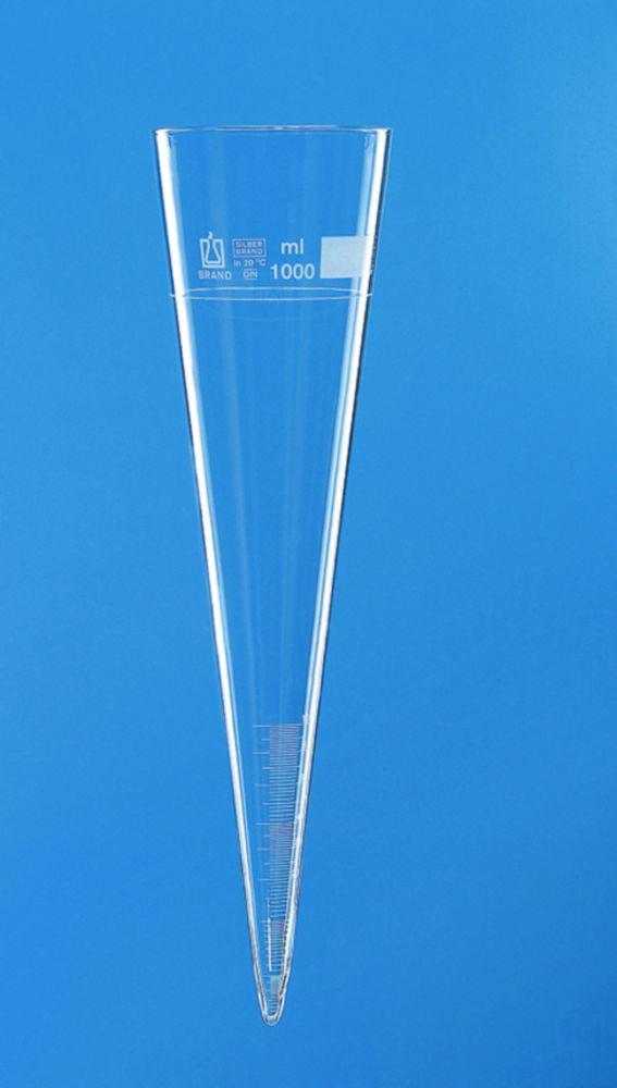 H. & K. Starke Sedimentation Cone, Duran Imhoff, Without Stopcock, Graduated up to 1000 mL