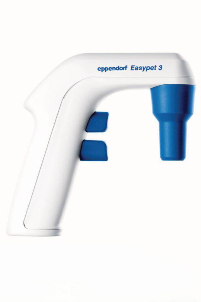 Eppendorf Easypet 3 Pipetting Device including Mains Adapter, Wall Holder, Depot Stand, and 2 Membrane Filters 45 µm (Non-Sterile)

