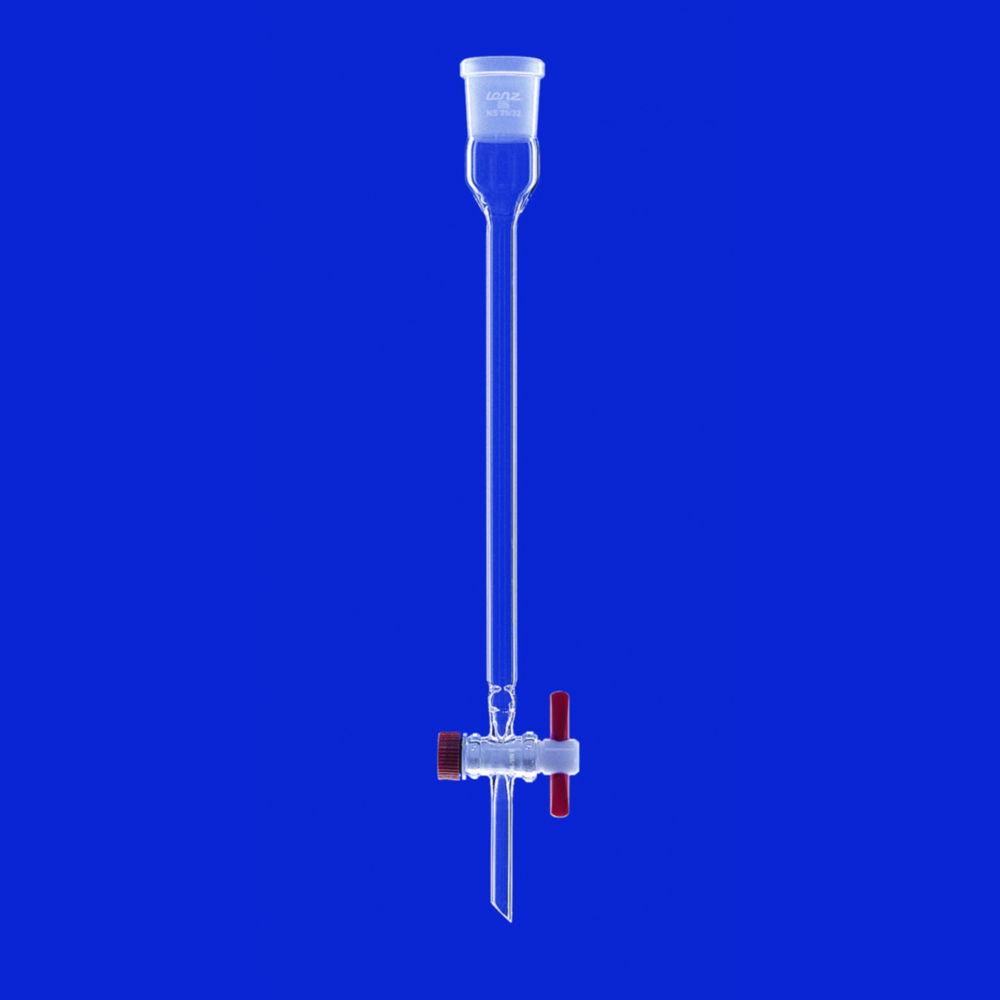 Lenz-Laborglas Chromatographic Columns with Indentations and PTFE Stopcock Length 200 mm DMM 10
