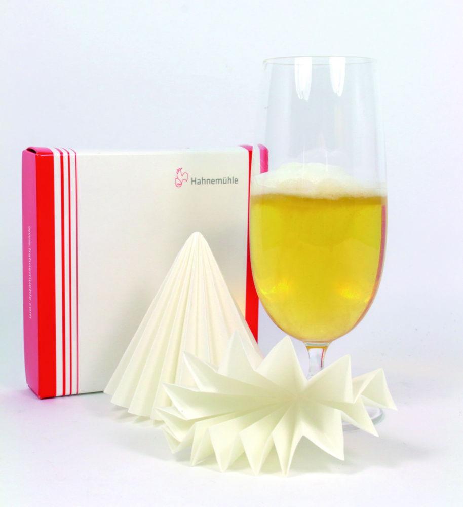 Hahnemühle Folded Filters 2555, 240 mm for Analysis of Beer, 75 g/sqm, Pack of 100
