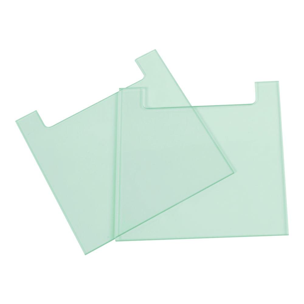 Thistle Scientific Notched Glass Plates 100x100mm, 2mm Thick, Pack of 2