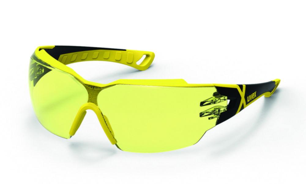 Uvex Protection Spectacles Pheos CX2 9198 Colour: Black/Yellow, Lenses: PC Amber, UV 2C-1.2, Supravision Excellence

