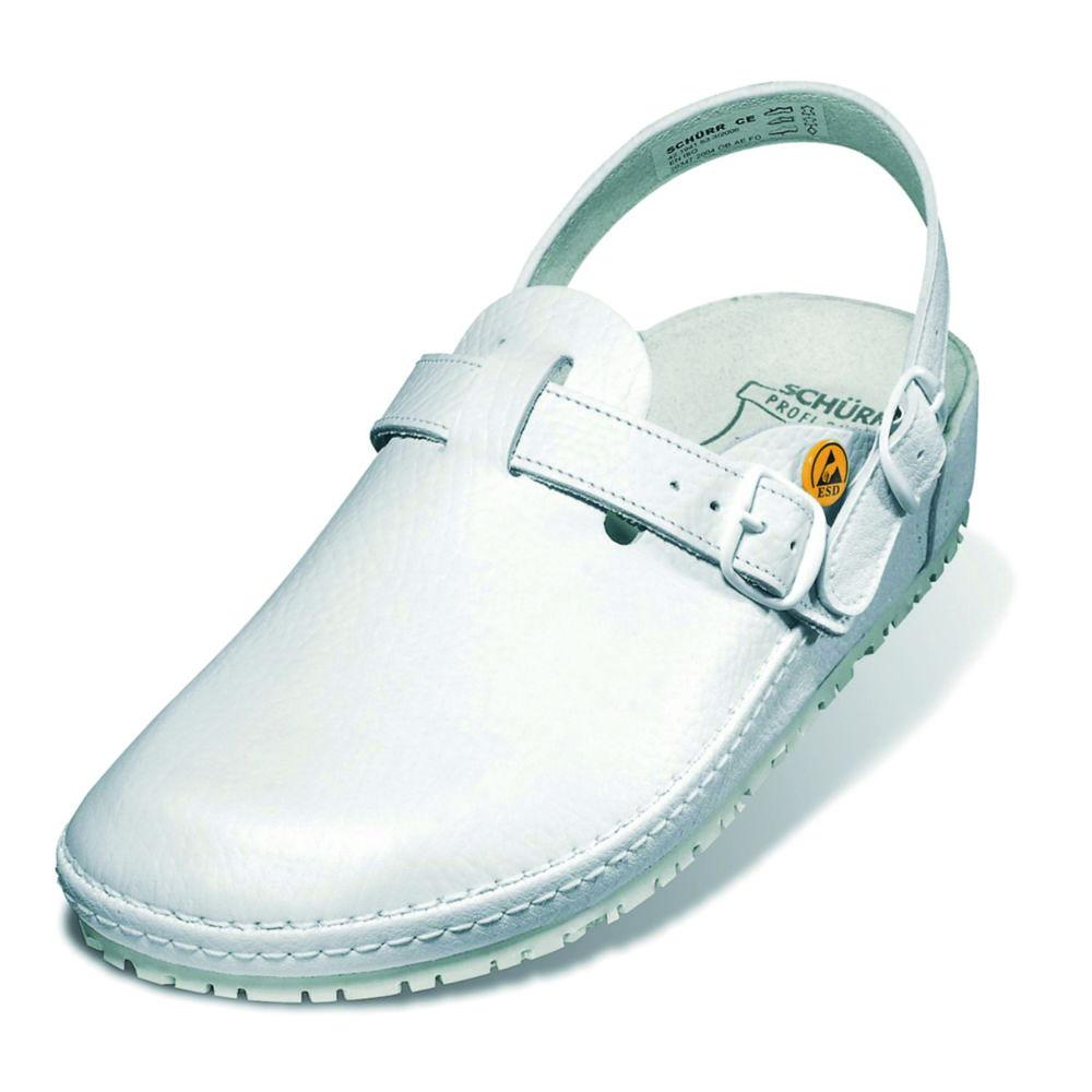 ESD Sandal Schürr "München", size 39 Width 9, white, EN ISO 20347:2012 0B SRC