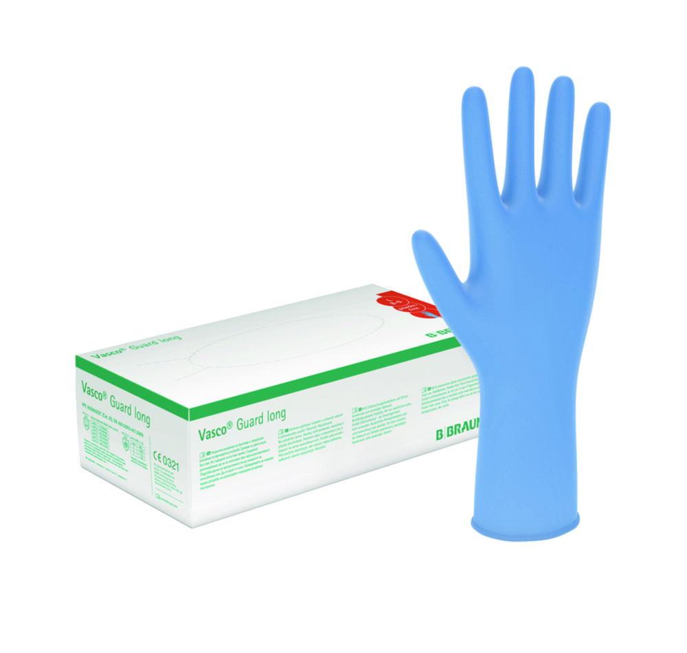 B. Braun Vasco Guard Long Nitrile Examination Gloves size S