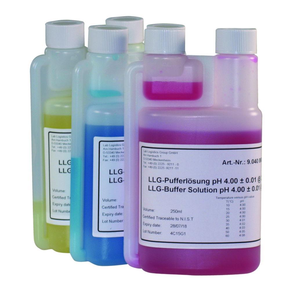 LLG Buffer Solution pH 7.00 ± 0.01/25°C, Yellow Coded, 250 ml