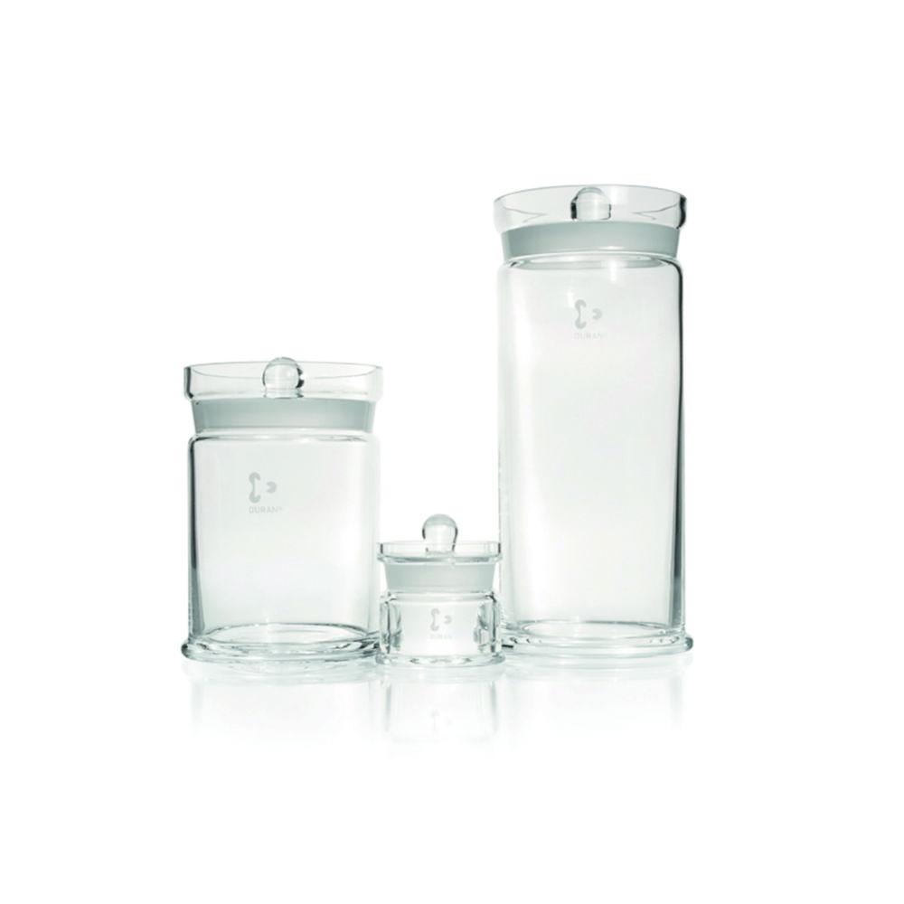 DWK Duran Specimen Jar with Knob Lid (150 x 80 mm)