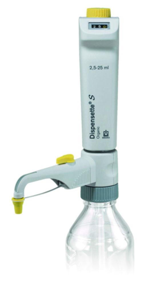 BRAND Dispensette S Organic Digital 2.5 - 25 mL with Recirculation Valve