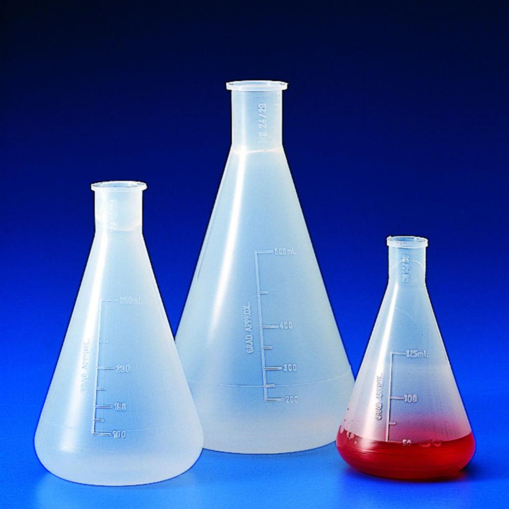 Kartell Erlenmeyer Flask 50 mL PP Graduated Neck NS 14/23