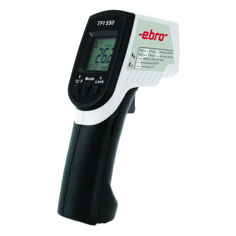 Xylem Ebro Infra-red Thermometer TFI-550 -60...+550°C, with Additional Connection for NiCr-Ni Temperature Sensor

