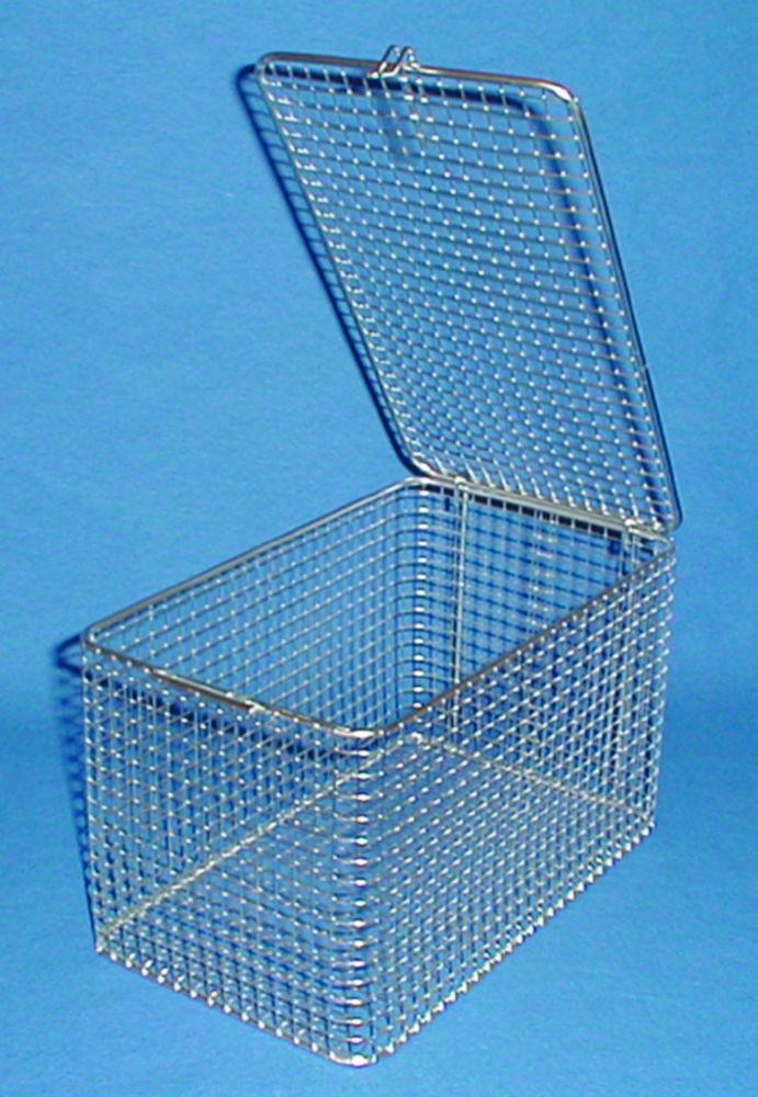 Württ Cleaning Basket with Lid (250x150x150mm, Stainless Steel)