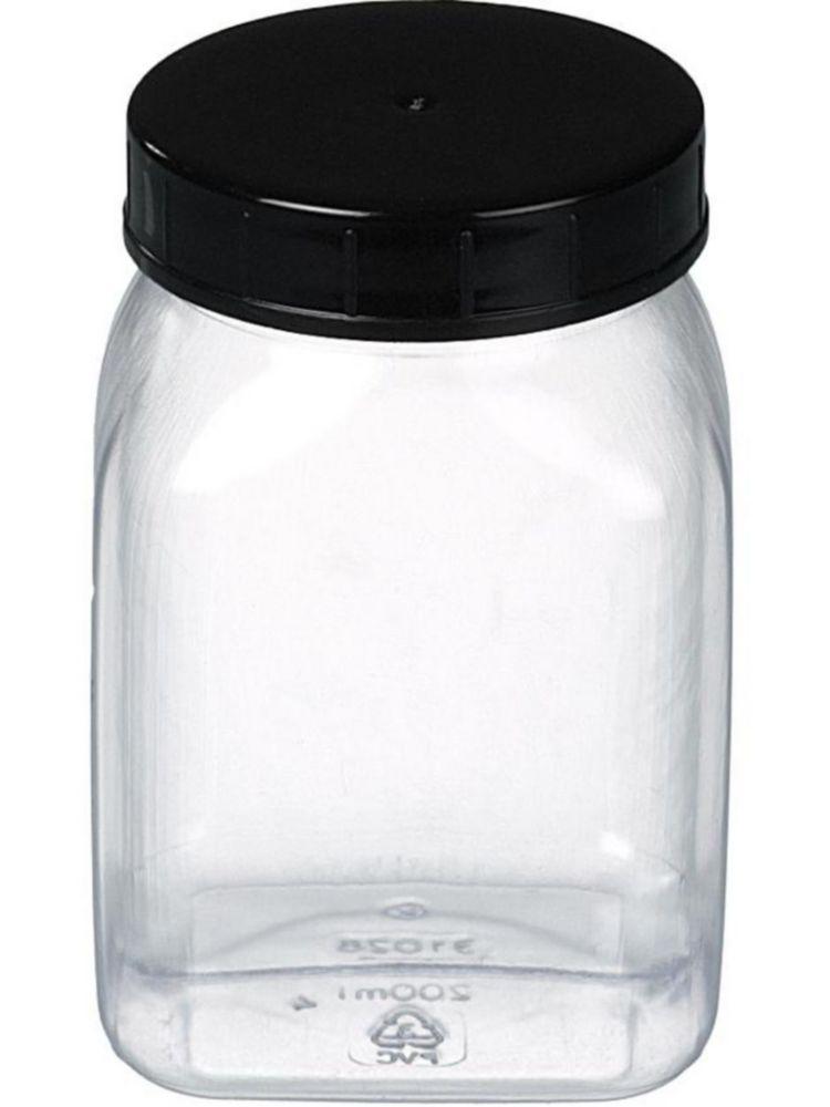 Bürkle Wide Collar Square 200 ml PVC, with Lid