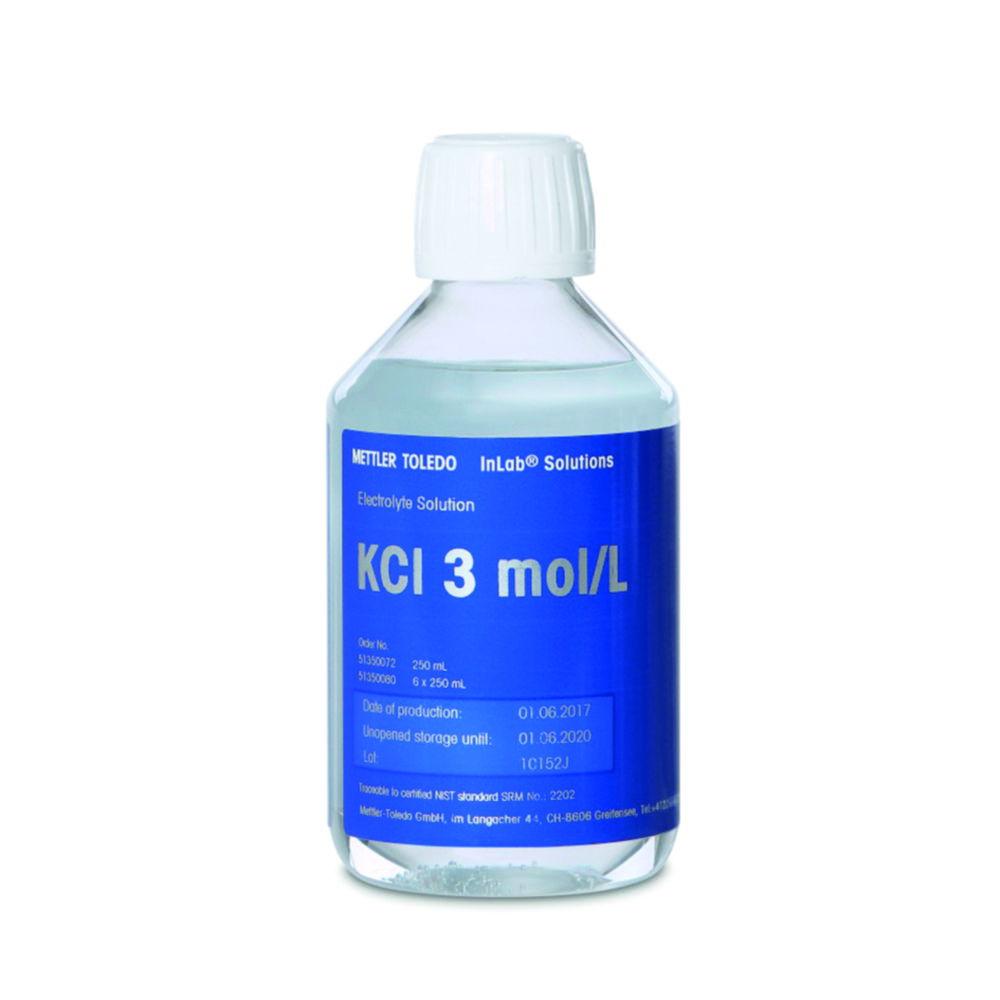 Mettler-Toledo Electrolyte Solution KCl 3 Molar, 250 mL
