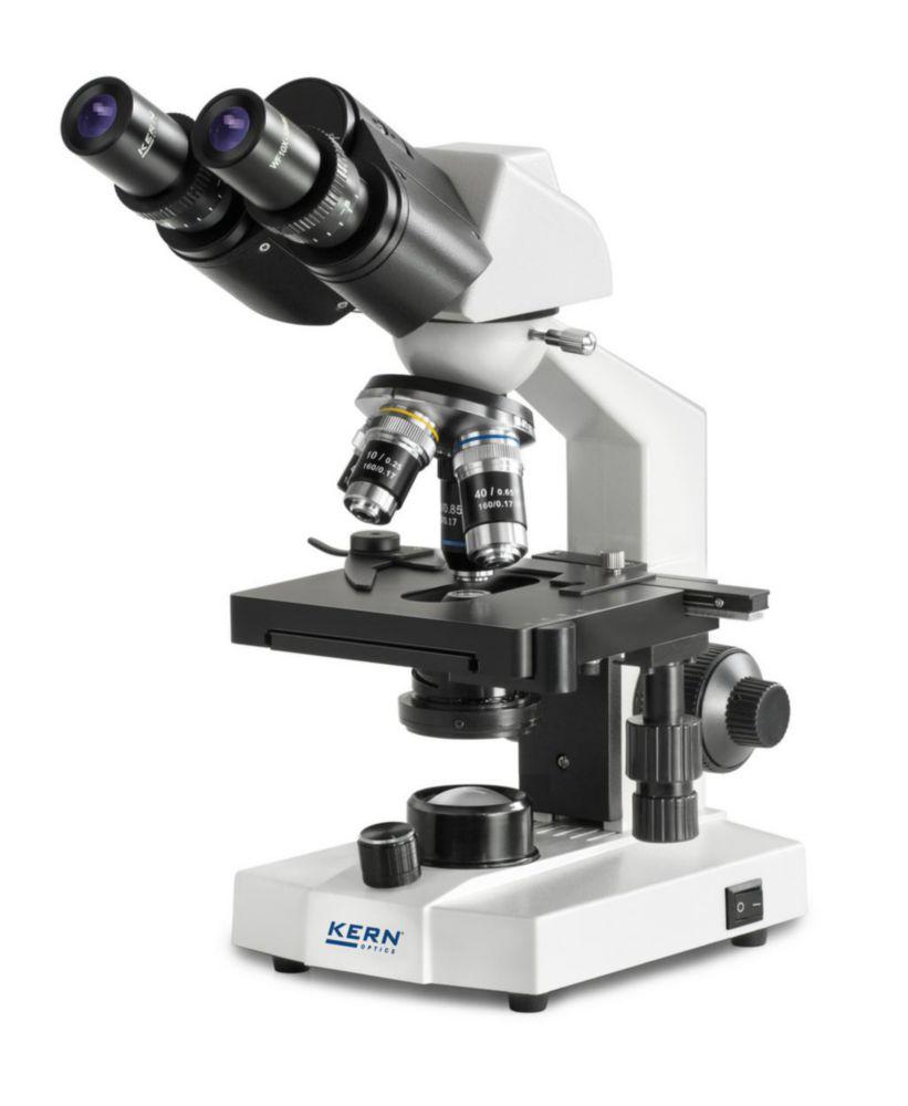 Kern Transmitted Light Microscope (School) Binocular Achromat 4/10/40, WF10x18, 0.5W LED