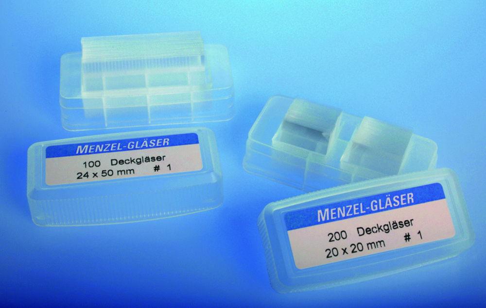 Epredia Cover Glasses 24x60 mm, Pure White, Thickness 0.13-0.16 mm (Pack of 100)