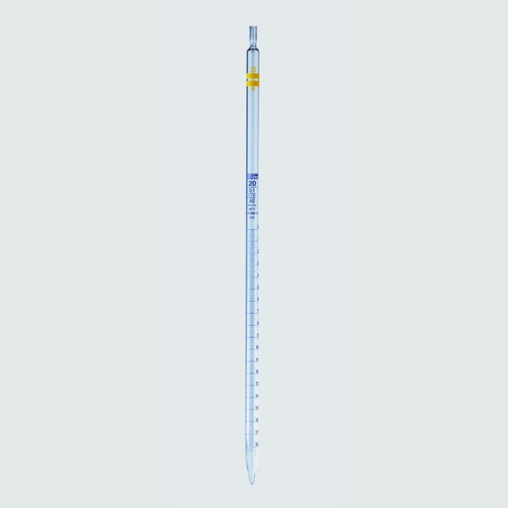 ISOLAB Measuring Pipettes 10 mL Class A, Blue Grad, 360 mm, Pack of 10