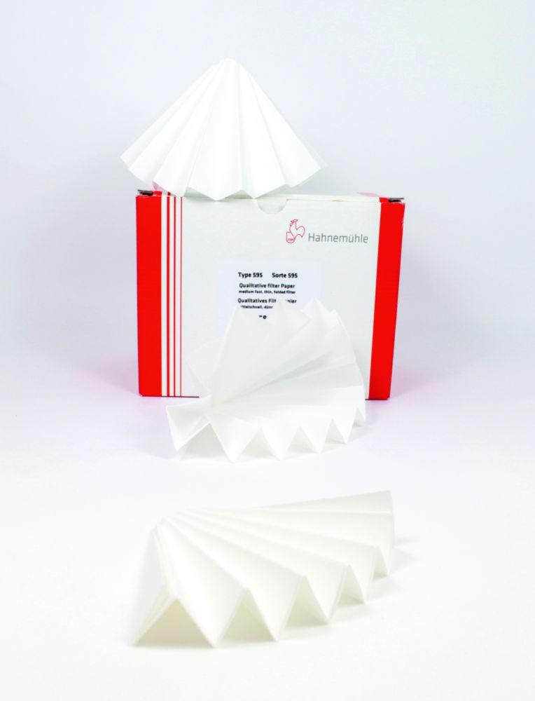 Hahnemühle Folded Filters 597, 240 mm Qualitative Filter Paper, 81 g/sqm, Pack of 100