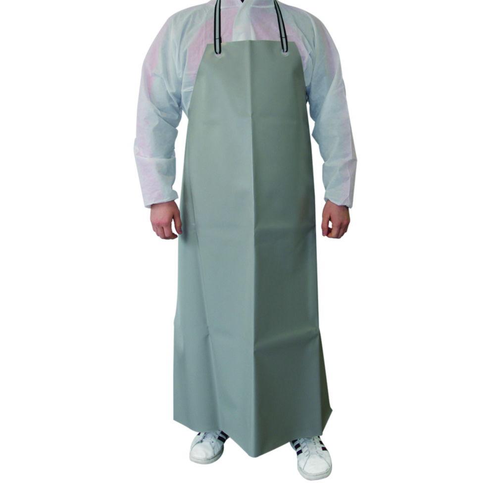 LLG Guttasyn Protective apron MB 15/12 Grey PVC, with PE Fabric, 0.5mm, Light Grey, 1000x1200mm