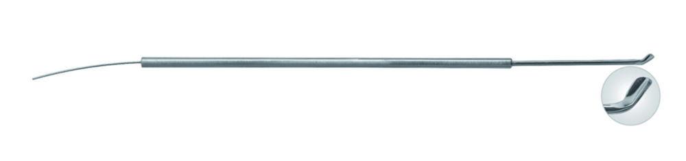 Micro spoon, 180 mm, with wire end, for right-handers