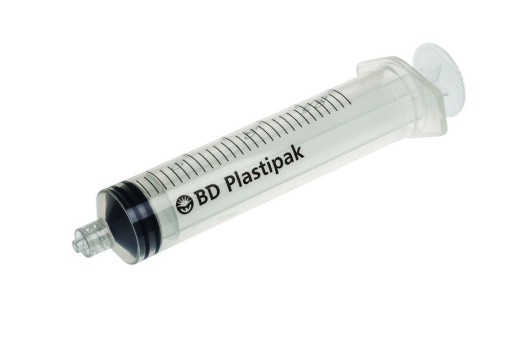 Becton Dickinson Plastipak Disposable Syringes 30 ml PP, with Luer-Lok Nozzle, with Two-Piece Plunger, Concentric, Sterile, Pack of 60