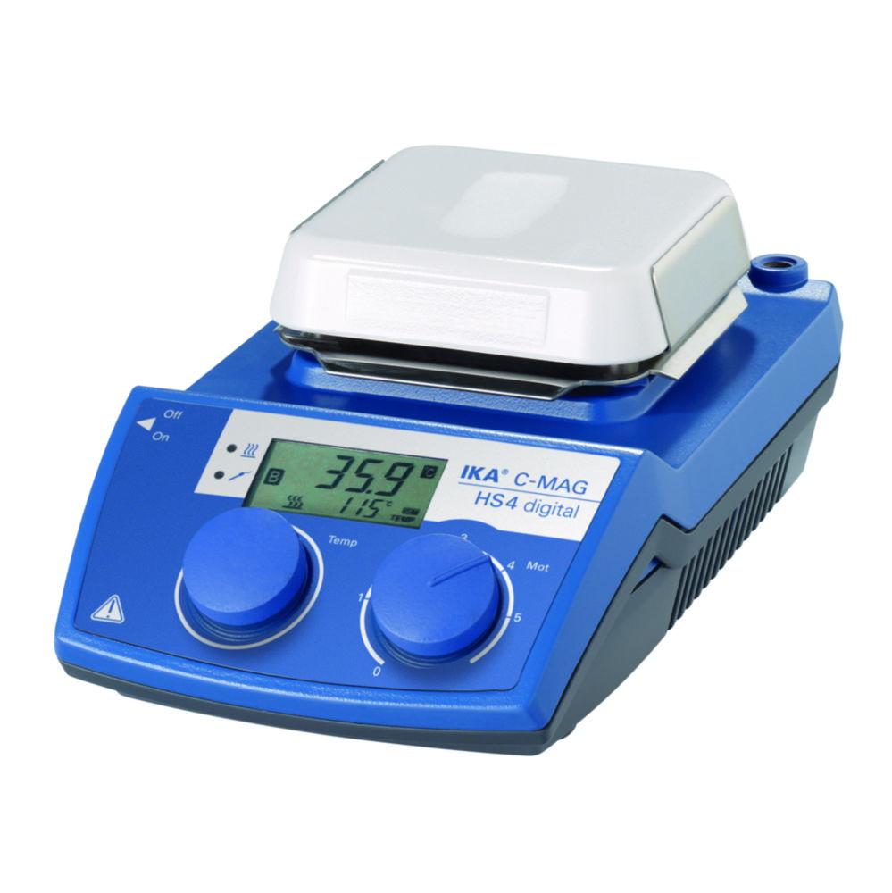 IKA Magnetic Stirrer C-MAG HS 4 Digital S 2 IKAMAG with Heating, Glass Ceramic Hotplate, with UK Plug