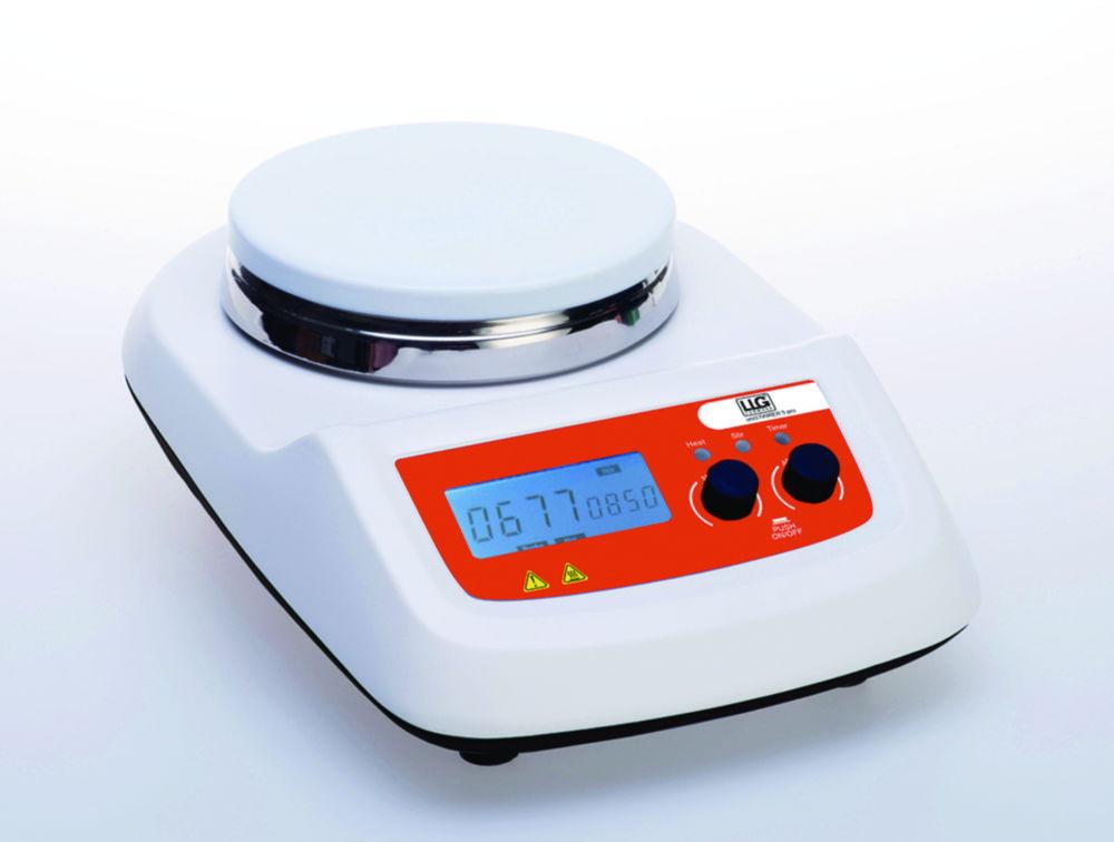 LLG uniSTIRRER 5 Pro, Heating Stirrer With PT1000, Support Rod and Clamp, UK Plug