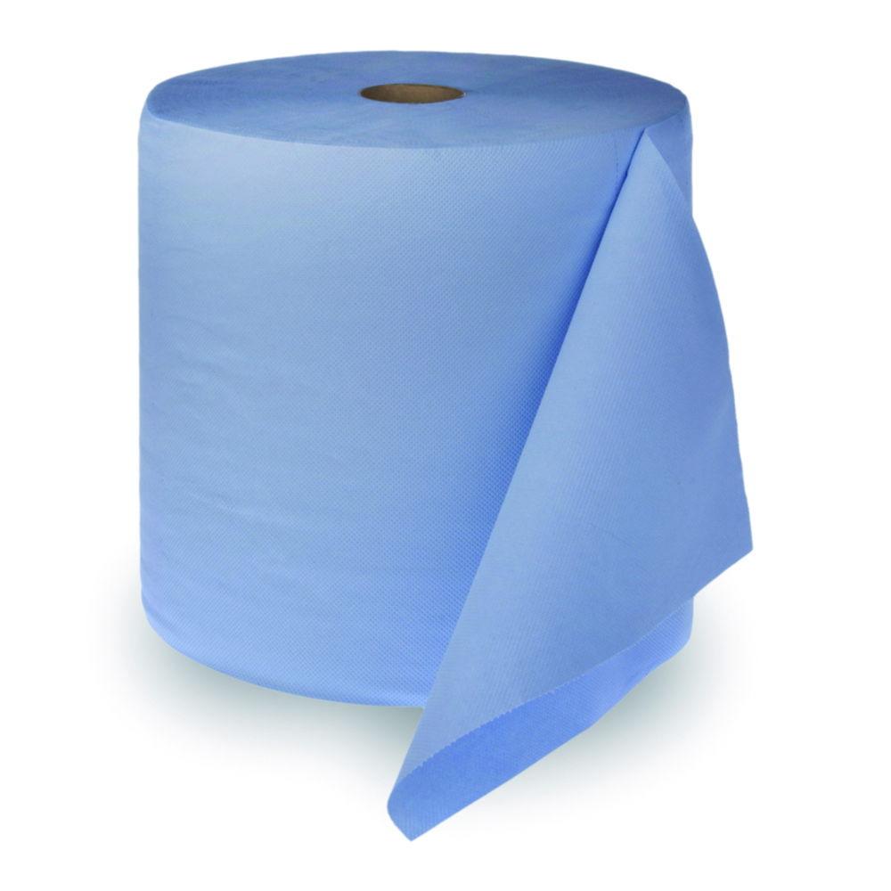 ZVG Multiclean Plus Cleaning Cloth Roll, Blue, 3-Ply, 38cm x 190m, 500 Sheets, Pack of 2 Rolls