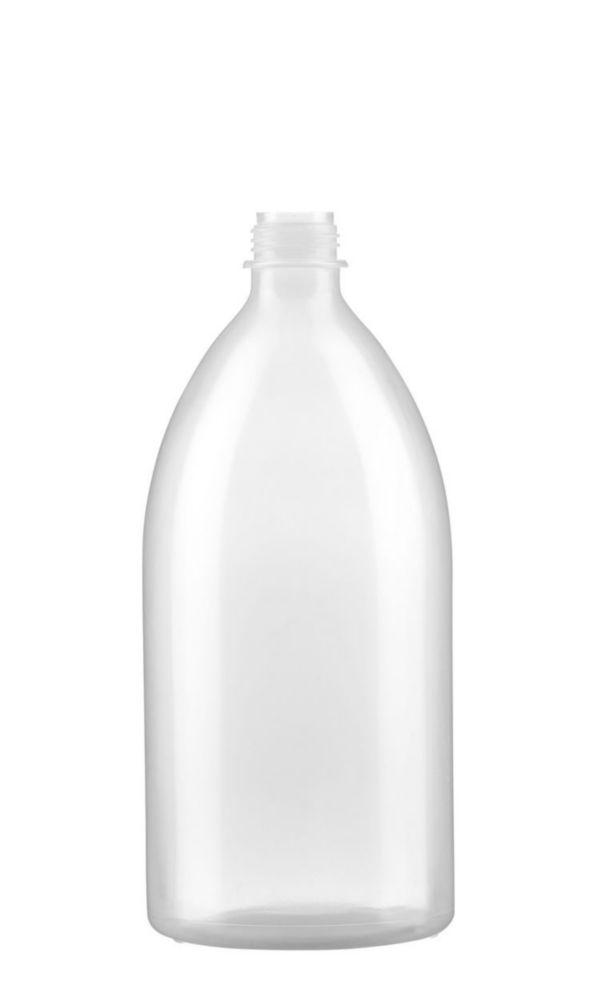 Kautex Narrow Neck Bottle 1000 mL, LDPE Clear, Without Screw Cap (Use with 6.291 536)