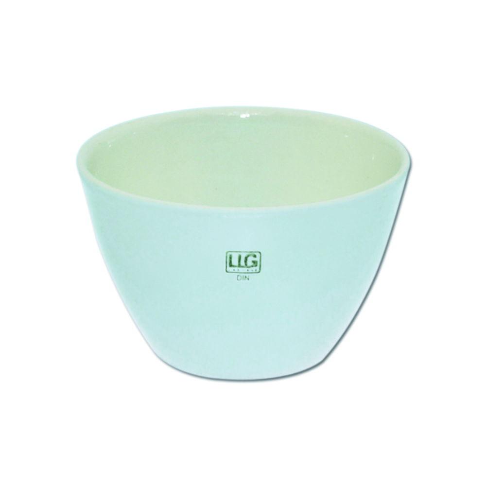LLG Porcelain Crucible 1/35, DIN 10mL, 35mm Dia, Low Form, Glazed