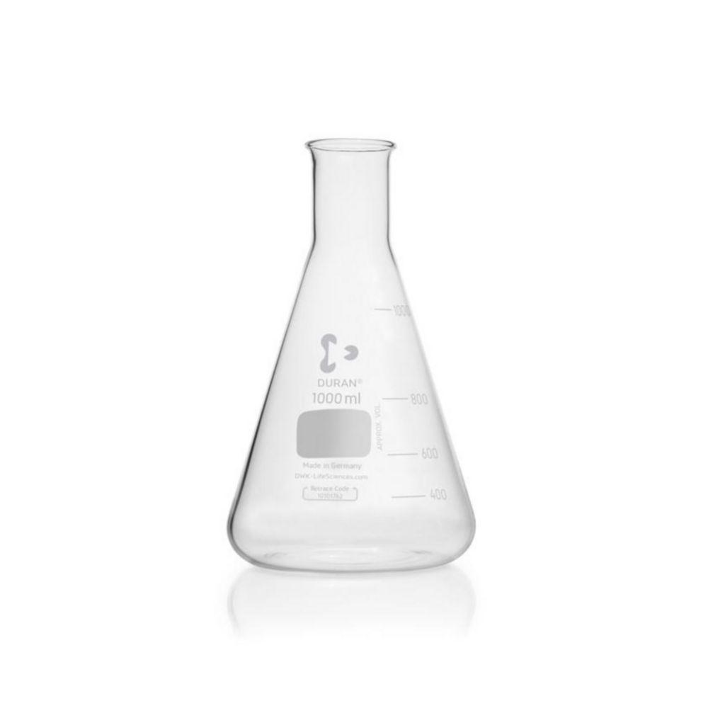 DWK Duran 1000 mL Narrow Neck Erlenmeyer Flask