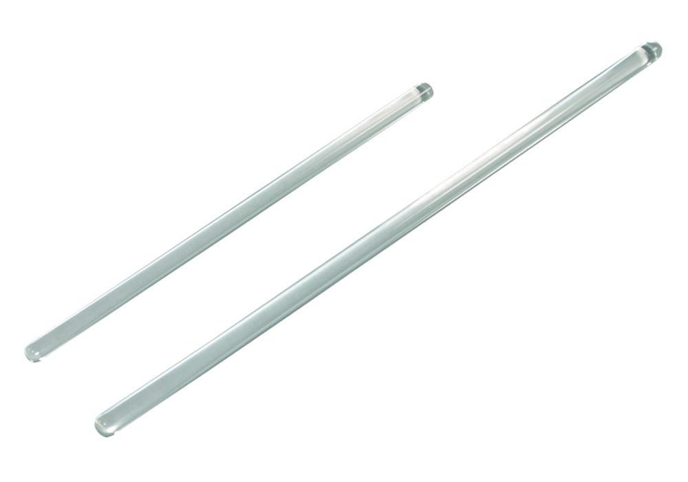 LLG Stirring Rods, Glass, Fused Ends, 200 x 6 mm, Pack of 10