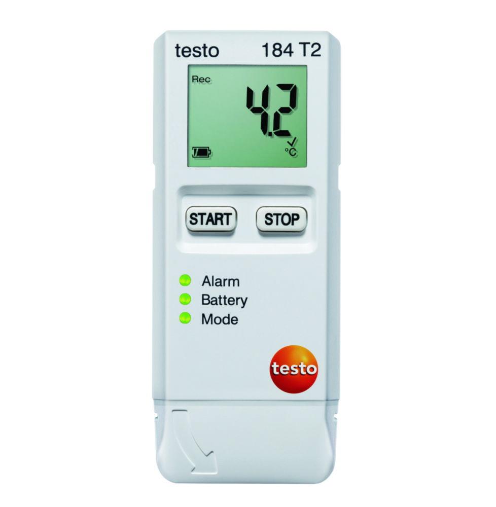 Temperature USB data logger testo 184 T2 Measuring range Temp: -35...+70°C UN 3091 subject to labelling, PI 970,II