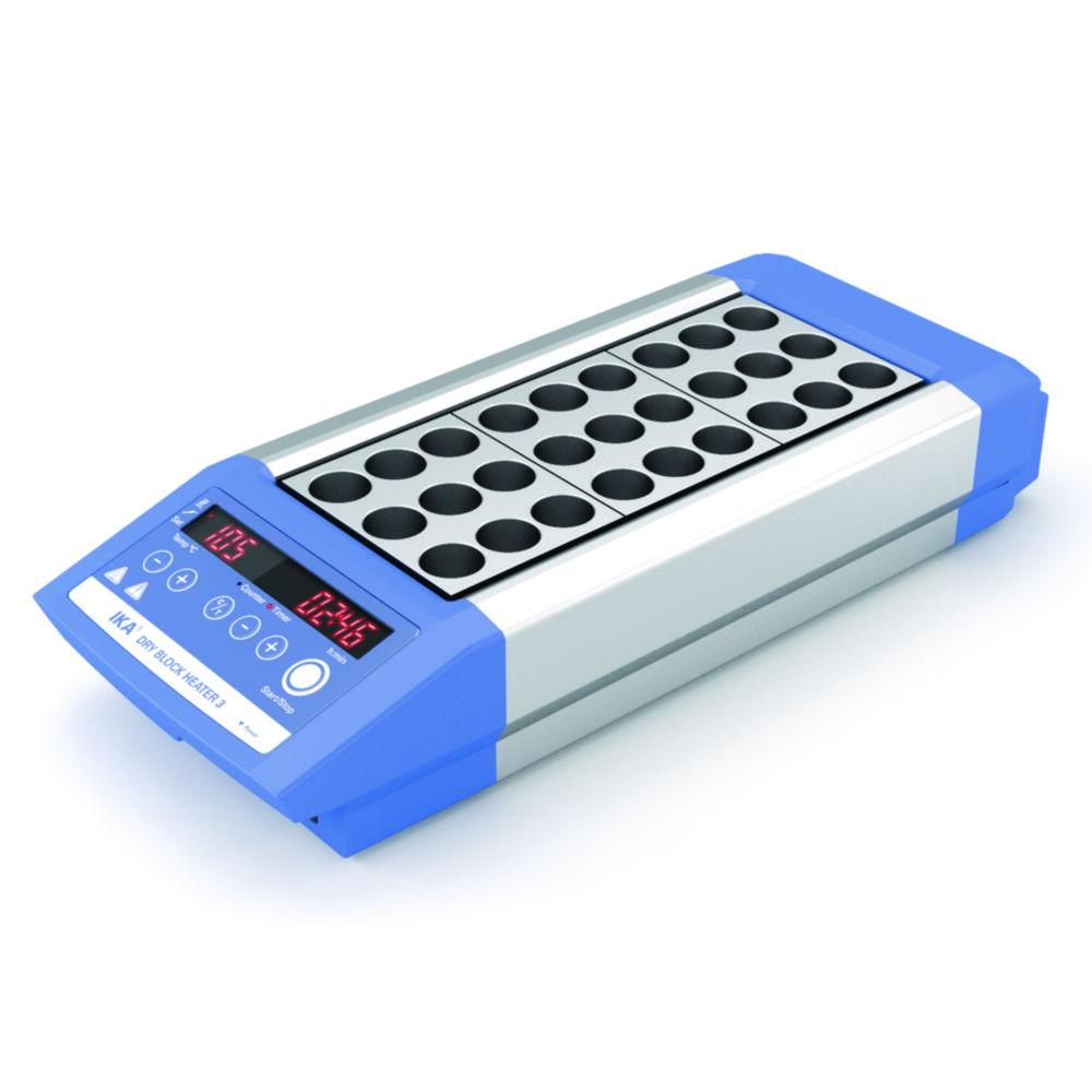 IKA Digital Block Thermostate Dry Block Heater 3 for 3 Aluminium-Block-Insert, up to 120°C