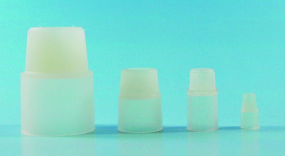 Saint-Gobain Silicone Stopper with Fold-Down Edges, 15.9 mm Diameter