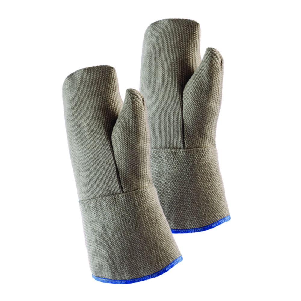 Gloves H2110030, one size made of HT glass fabric up to 500°C with special insulation, length approx 300mm, pair