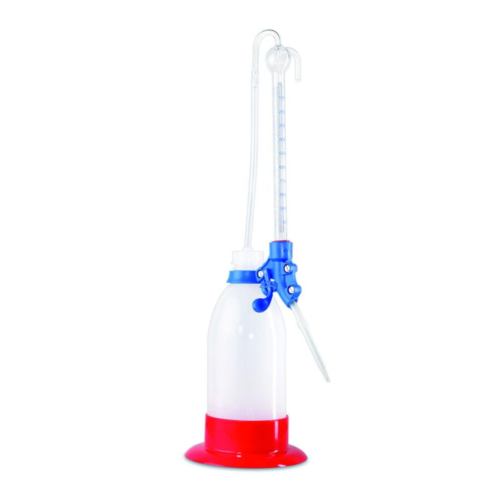 Acid value fast operation burette Dornic 0-40°D, bottle 500 ml, PE