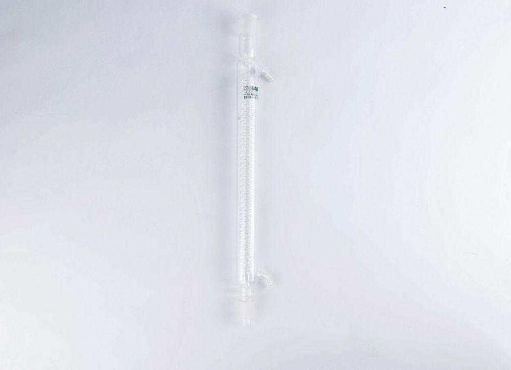 ISOLAB Condenser Coiled 400 mm NS 29/32 with Glass Side Arm Boro 3.3