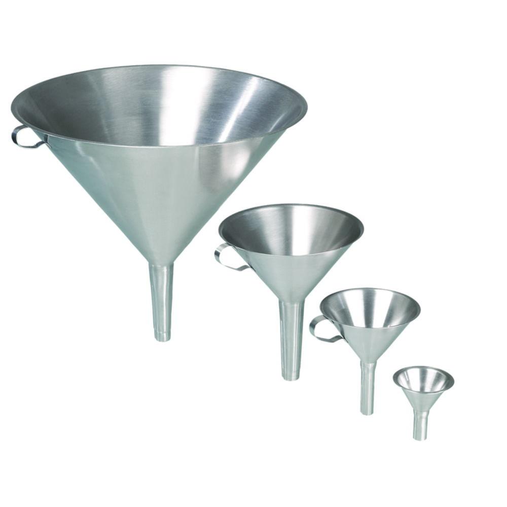 Funnel 250 mm, AISI 304 stainless steel