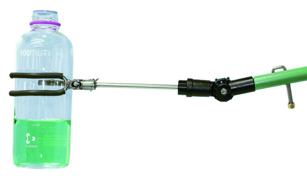 Windaus-Labortechnik Universal Clamp Large Stainless Steel with Silicone Coating up to Ø110mm Angle Adjustable 0–180°
