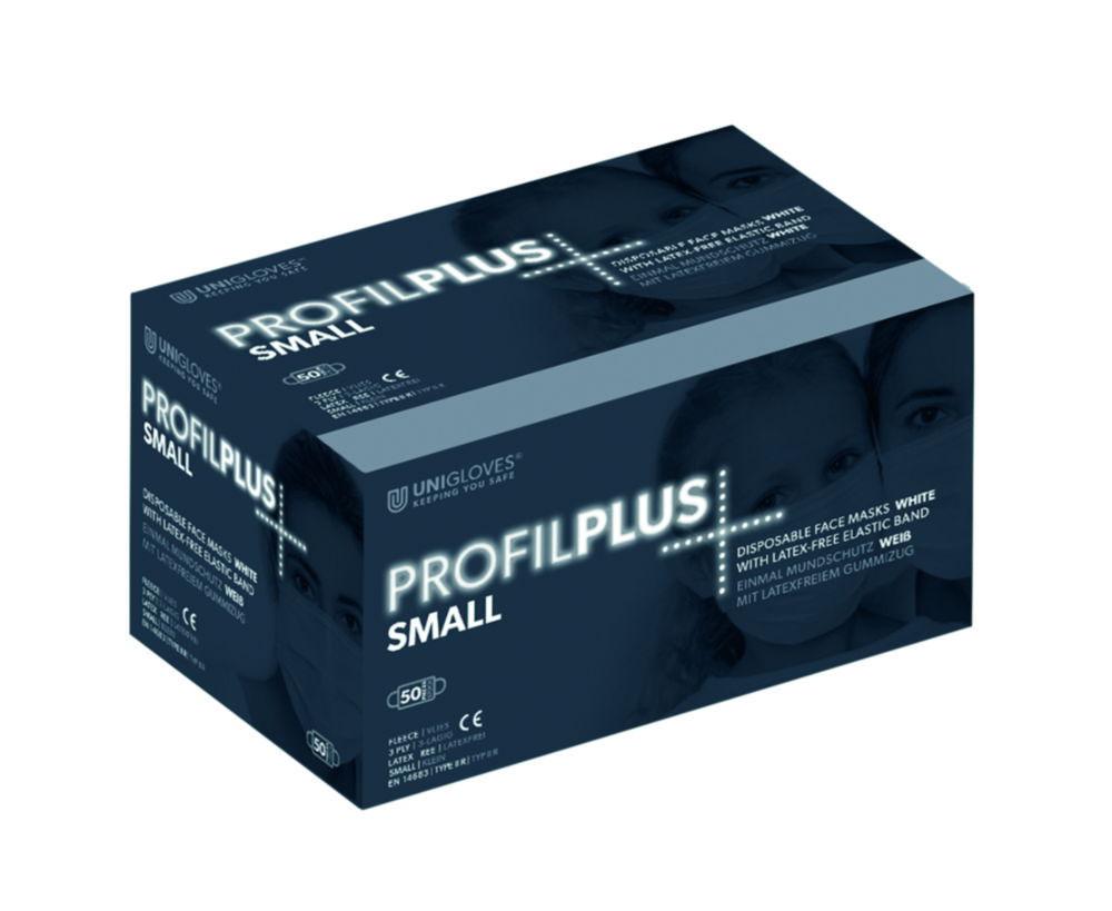 Unigloves OP Mouthguard Profile Plus Small White Fleece Ear Loop Round, Pack of 50

