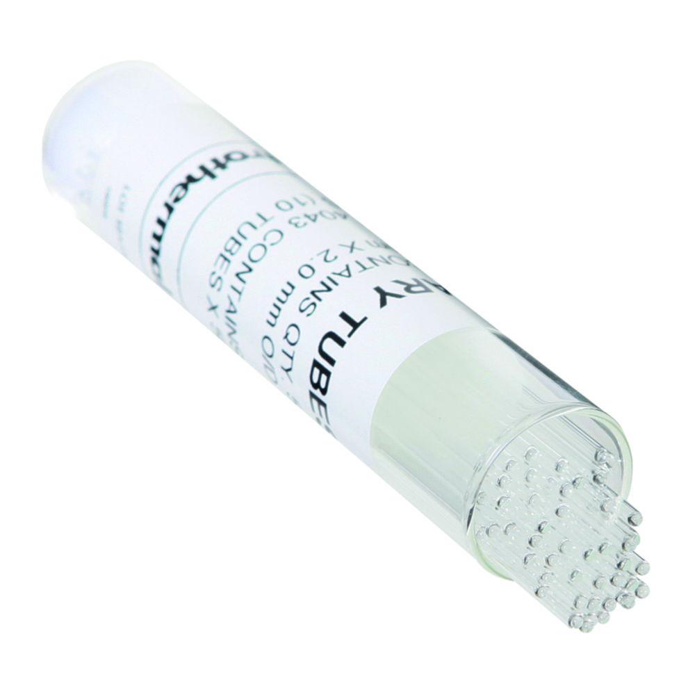 Cole-Parmer Glass Capillary Tubes Closed Both Ends 20 mm OD, Pack of 1000

