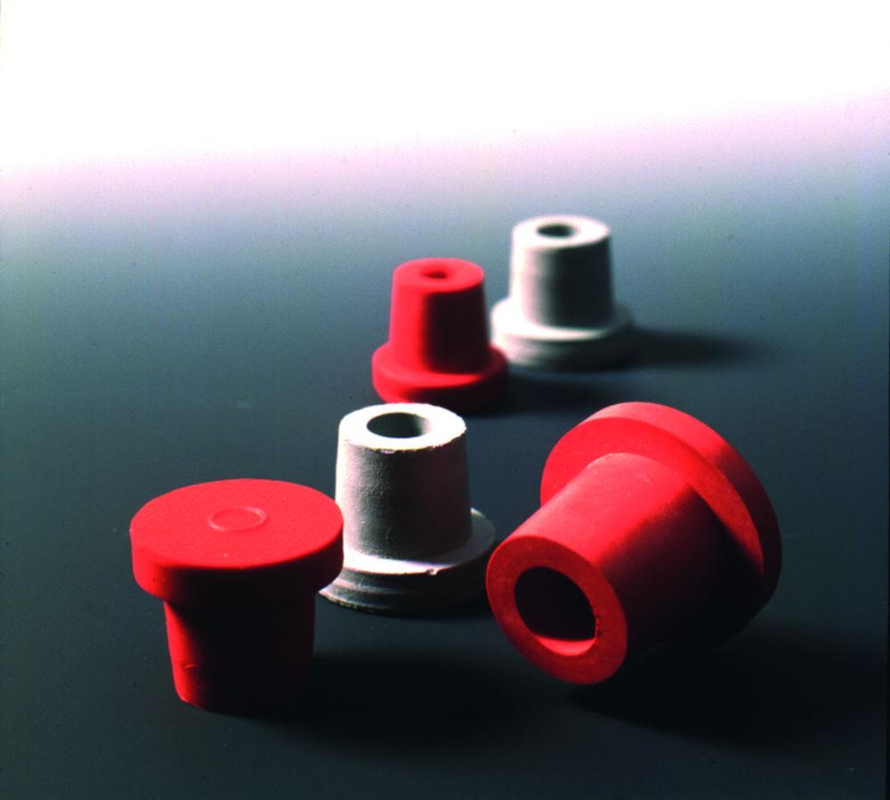 Deutsch & Neumann Hollow Stopper, (NR) Red Rubber, ID = 10 mm, H = 20 mm

