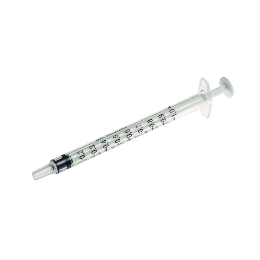 BD Plastipak® tuberculin syringe 1 ml with luer nozzle, with two-piece plunger, sterile, pack of 120
