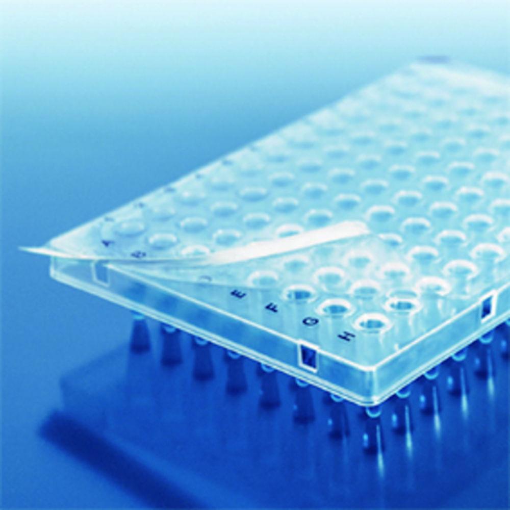 BRAND PCR Plates 96-Well, without Frame, Low Profile, including PCR-Sealing Film, Pack of 50