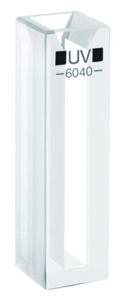 Hellma Semi-Micro Cuvette 6040-UV, 10 mm Path Length, SUPRASIL Quartz Glass