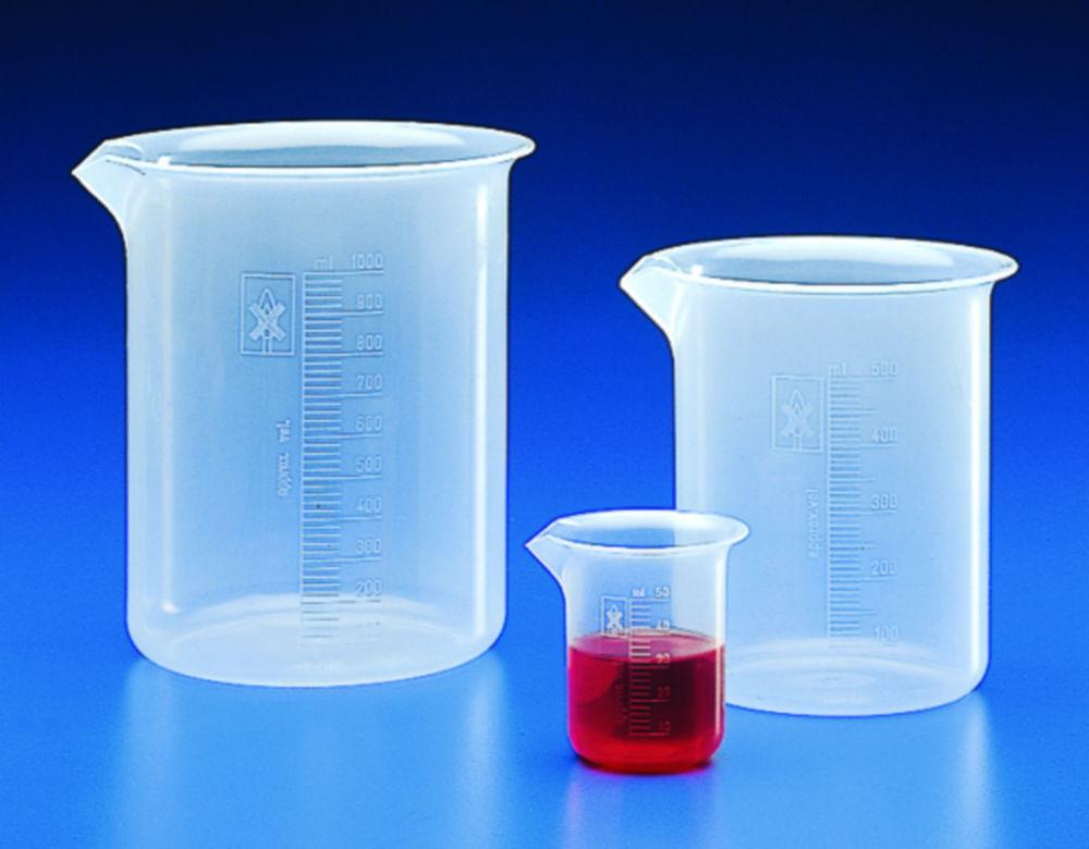 Kartell 25ml,PP Graduated, Low Form Beaker, Autoclavable


