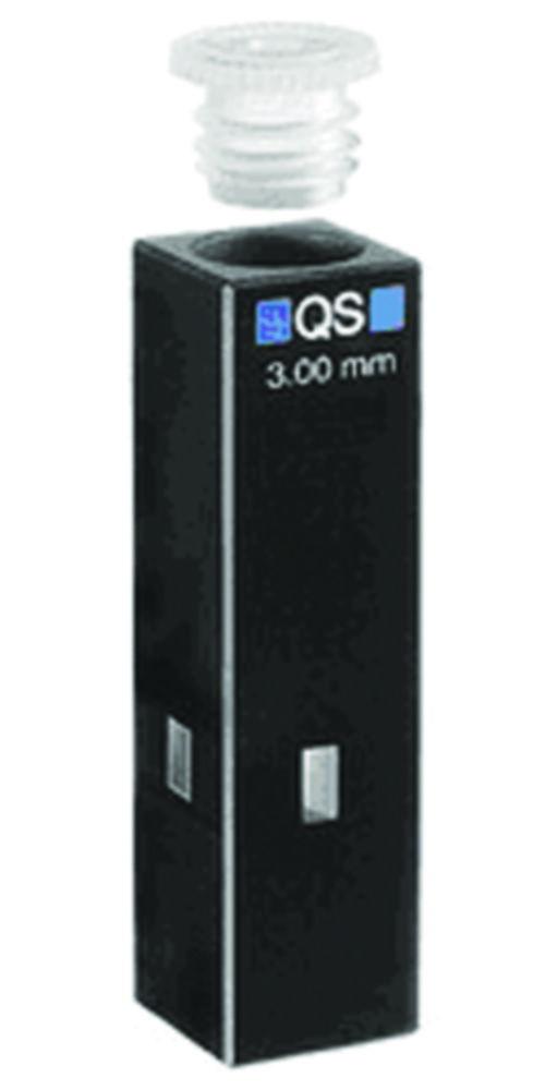 Hellma Ultra-micro Cuvette 1.5 x 1.5 mm, 8.5 mm Centre Height, Quartz Glass SUPRASIL with PE-Stopper 011.103