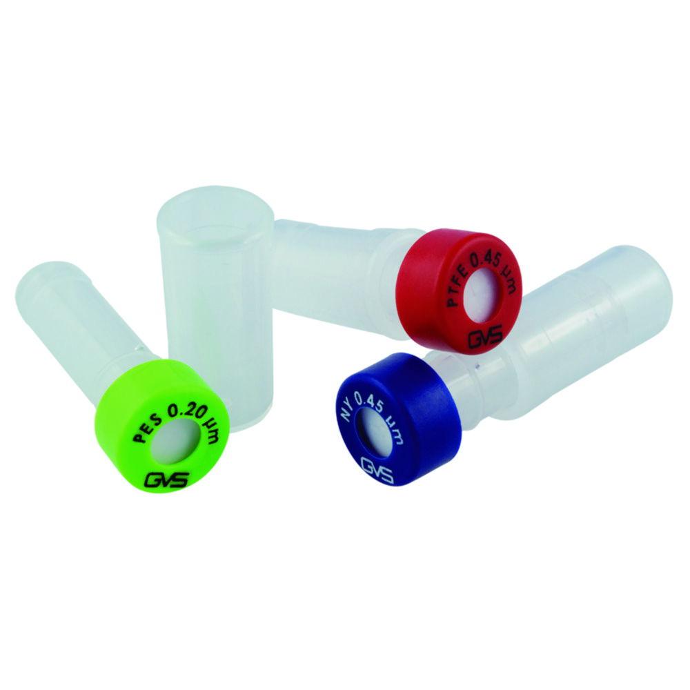 Separa Minivials 12x33mm Membrane filter,  Regen. Cellulose, 0.45µm, black, pack of 100