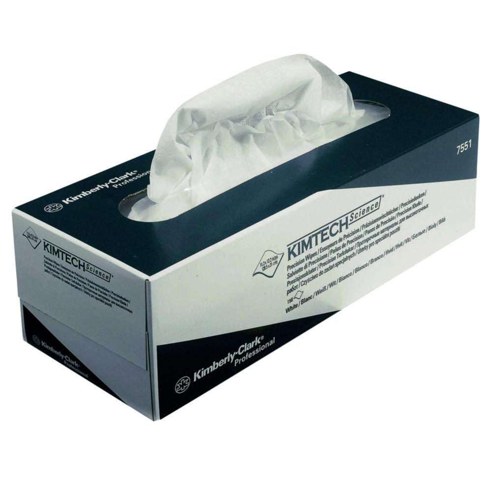 Kimberly-Clark KIMTECH Science Precision Wipes 1 x 19 g/m² (30 x 30 cm), White, Box of 198 Wipes