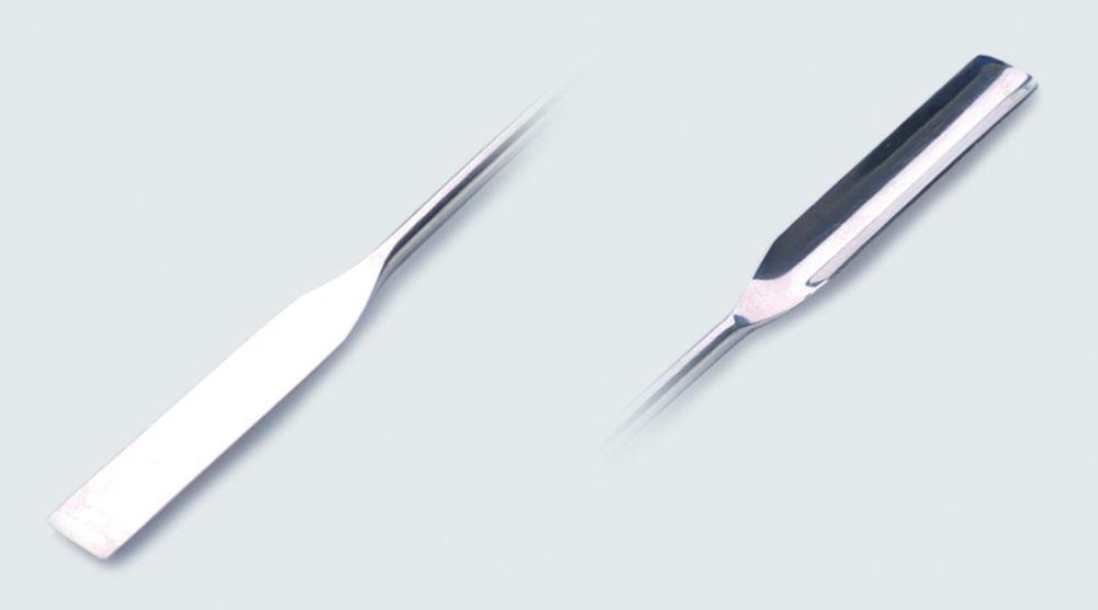 ISOLAB Round Grooved Spatula 210 mm, 18/10 Steel