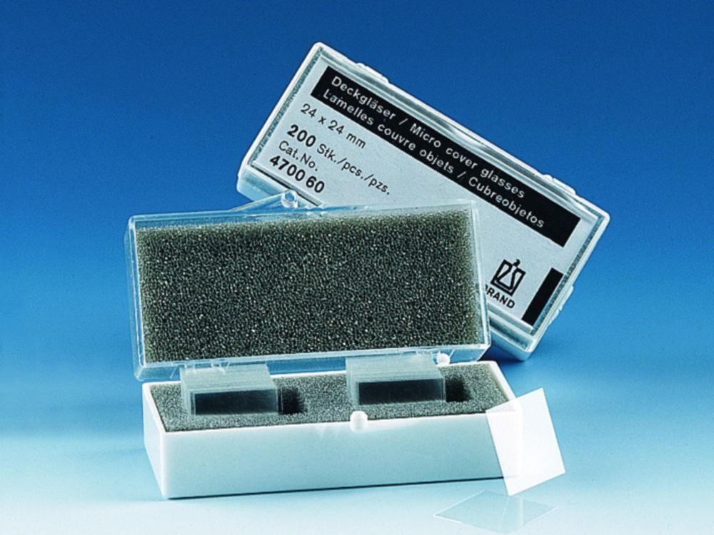 BRAND Cover Glass 24x60mm Strength 1 Borosilicate Glass Clear White Pack of 1000

